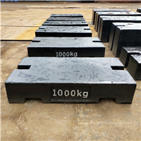 內蒙古汽車衡采購砝碼1噸M1等級平板型1000公斤鑄鐵砝碼